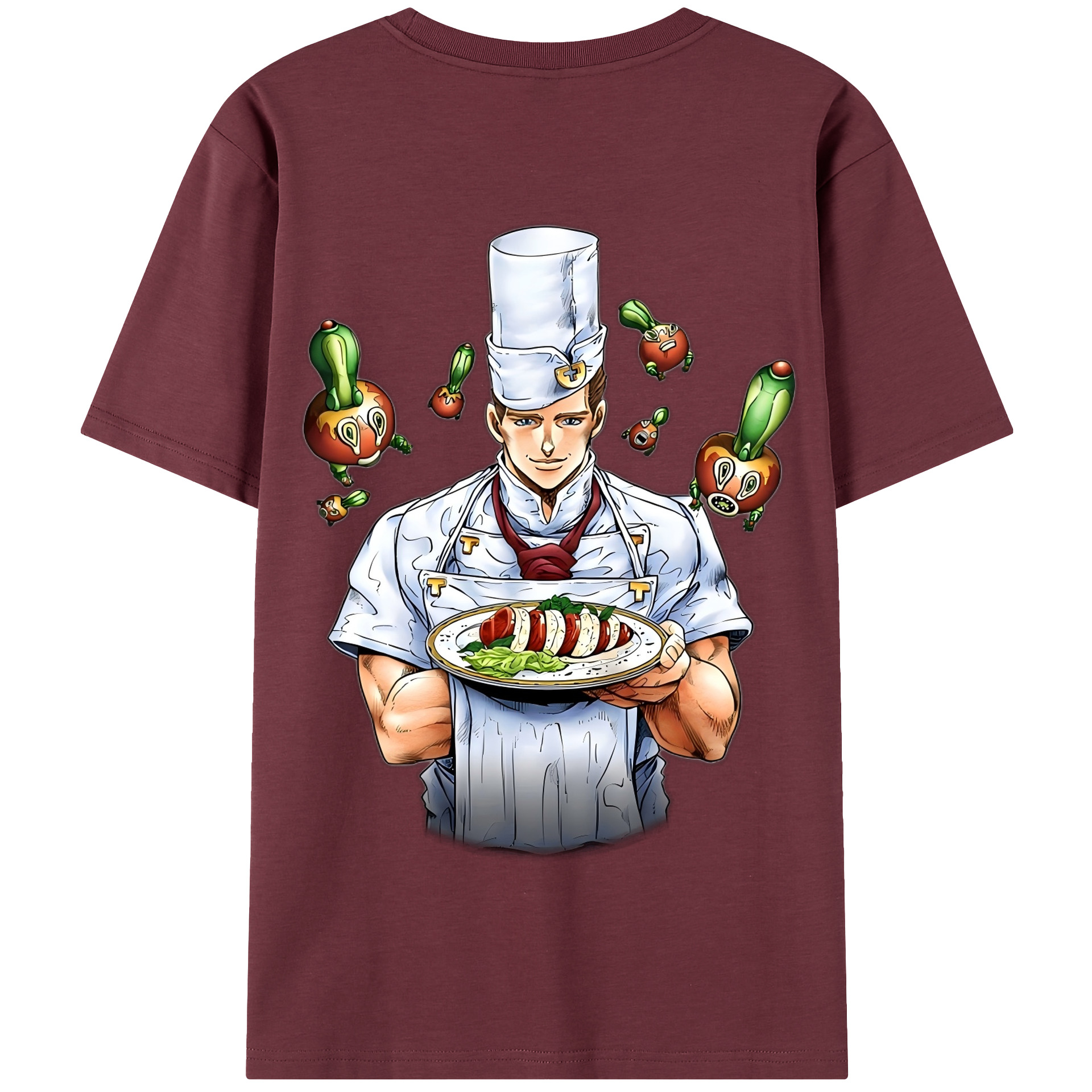 （画像用） ジョジョの奇妙な冒険 Tonio Trussardi JoJo's Bizarre Adventure トニオ?トラッサルディ 綿100％半袖Tシャツ（背面プリント）